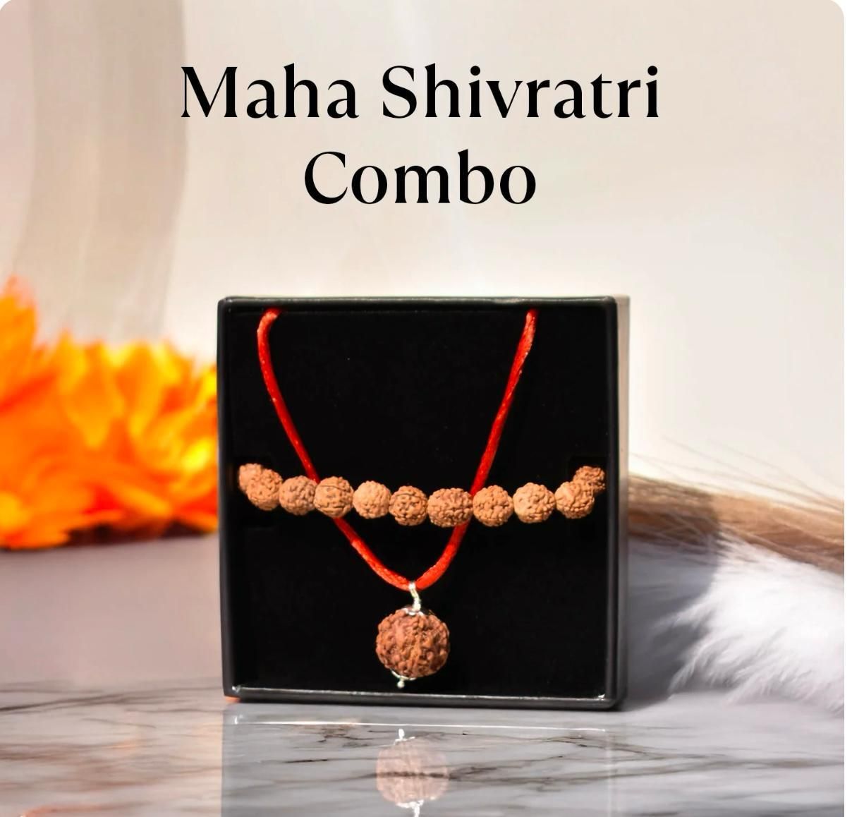 Rudraksha Mala With Bracelet