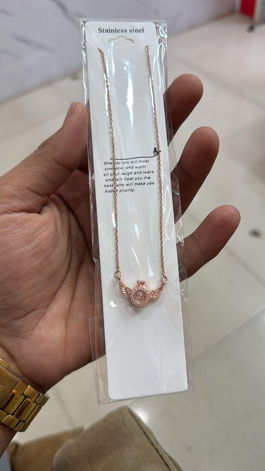 Angle Rose Pendant
