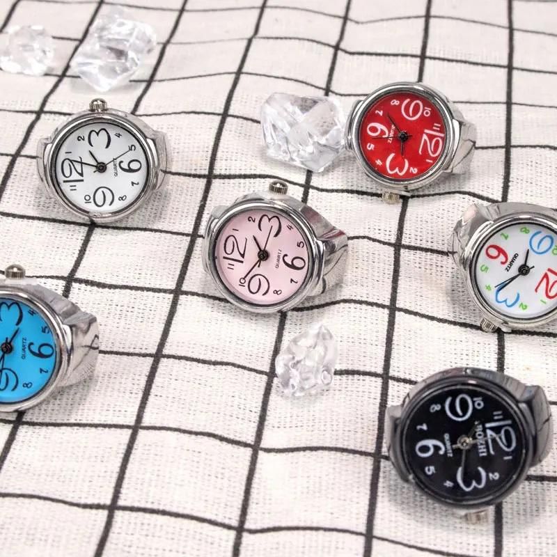 Ring Watch Analogue Quartz on Finger