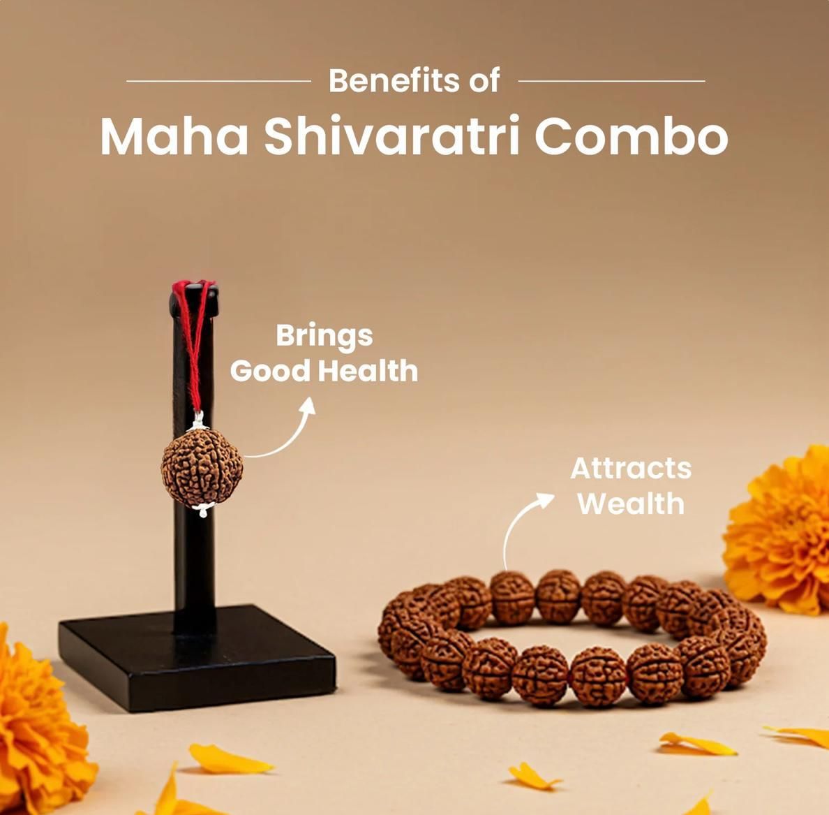 Rudraksha Mala With Bracelet