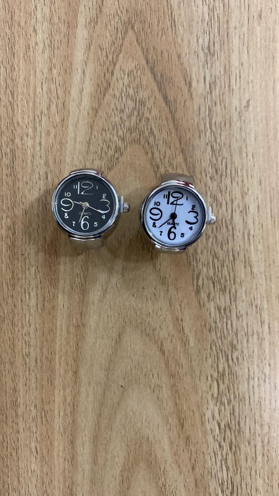 Ring Watch Analogue Quartz on Finger