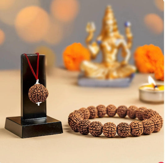 Rudraksha Mala With Bracelet